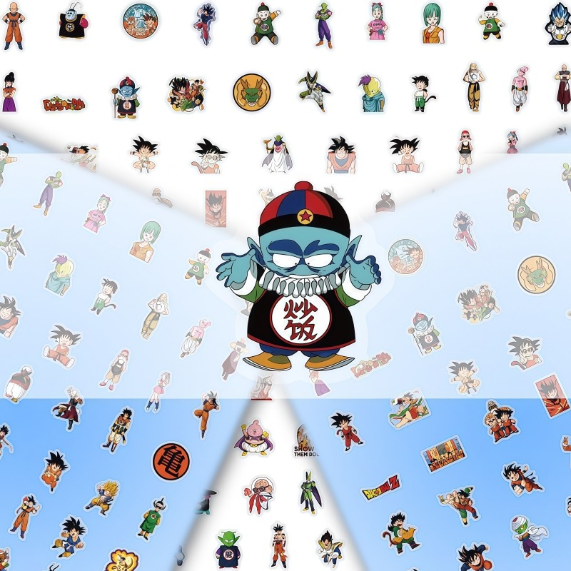 Nail Art One Piece - 104개 드래곤볼 투명 스티커, 열혈 만화