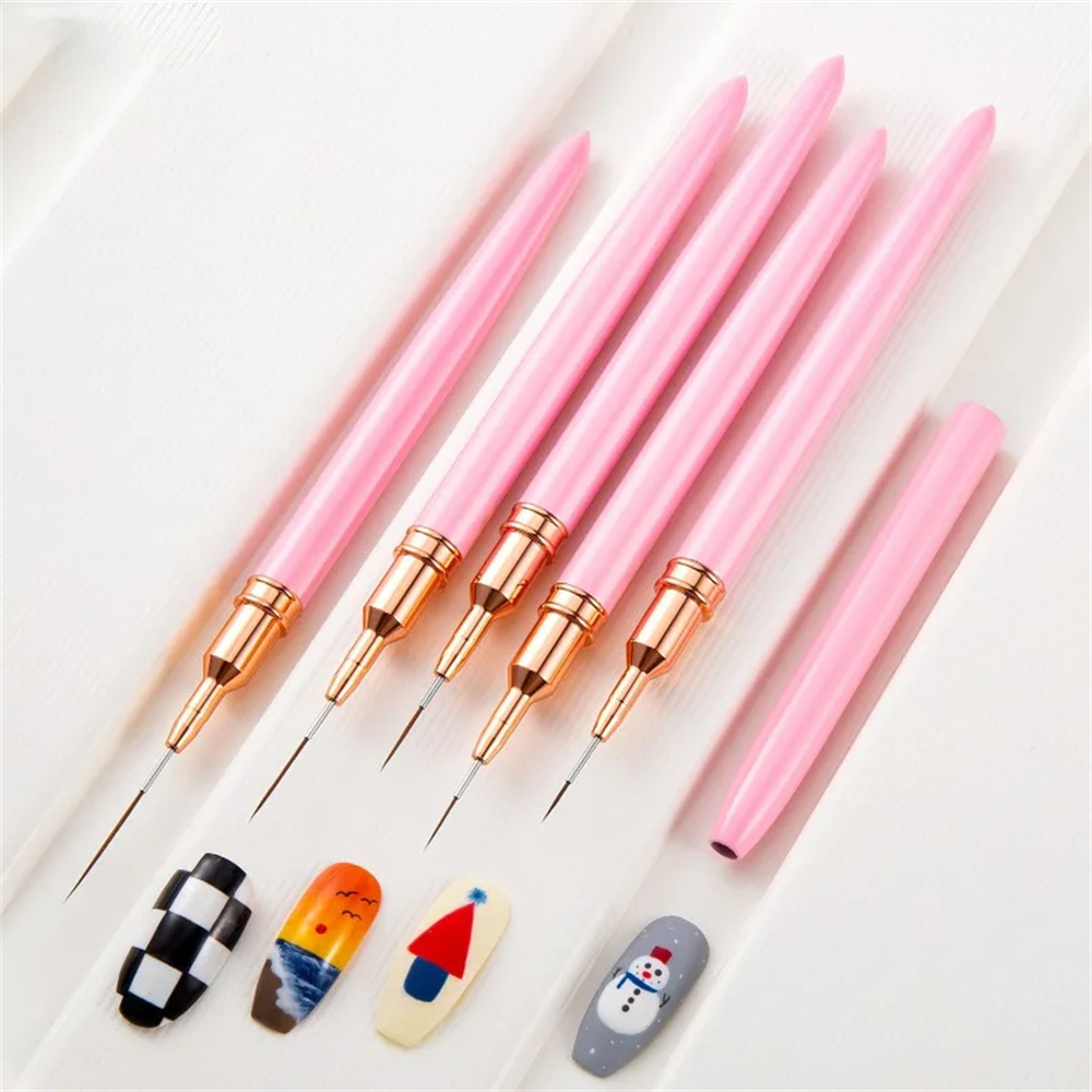 5개/1세트 네일 아트 라이너 브러쉬 롱 라인 라이너  - Nail Art Sch 리뷰 및 가격