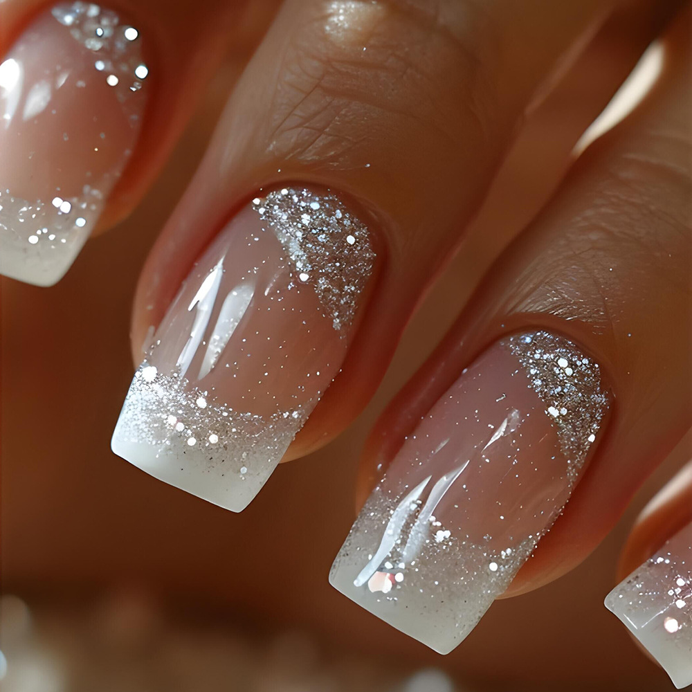24개/세트 여성용 중간 사이즈 사각형 가짜 손톱, 누 - Nail Art Overlay 리뷰 및 가격