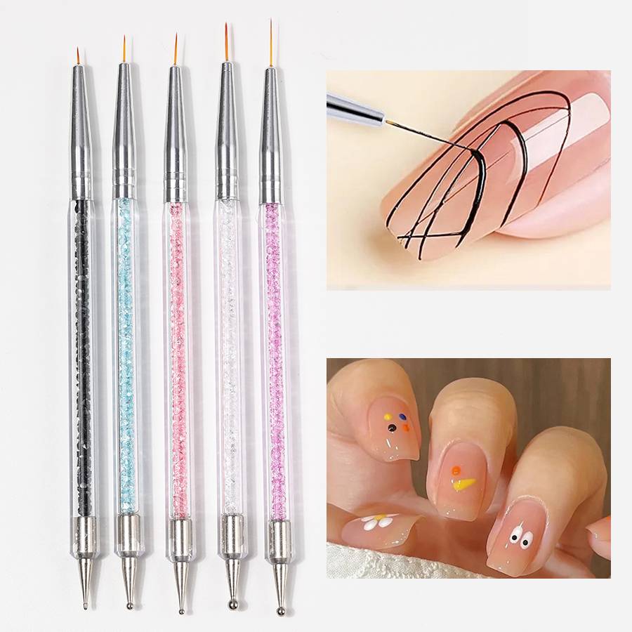 듀얼 엔드 아크릴 네일 아트 브러쉬 세트 전문가용 젤  - Nail Art Sch 리뷰 및 가격