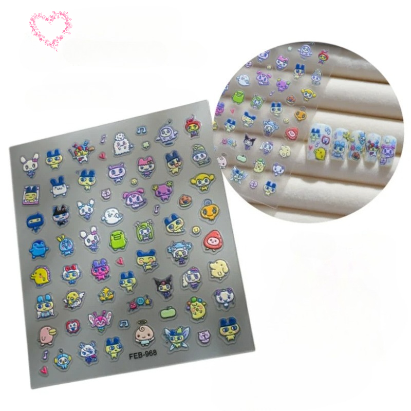 새로운 전자 애완동물 마마치 쿠키파치 3D 릴리프 네일 - Nail Art One Piece 리뷰 및 가격