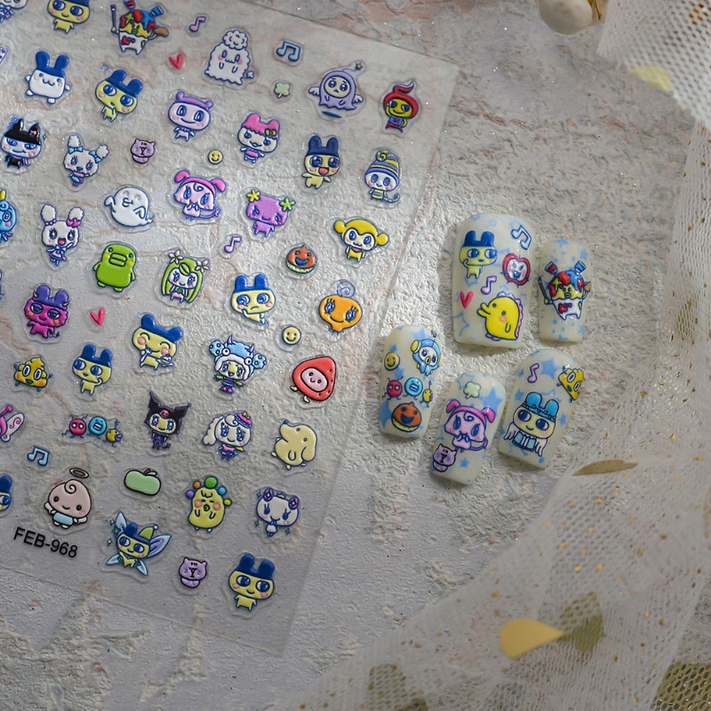 새로운 전자 애완동물 마마치 쿠키파치 3D 릴리프 네일 - Nail Art One Piece 리뷰 및 가격